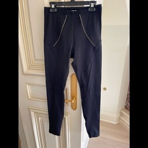 LNA black zipper Leggings size Extra Small